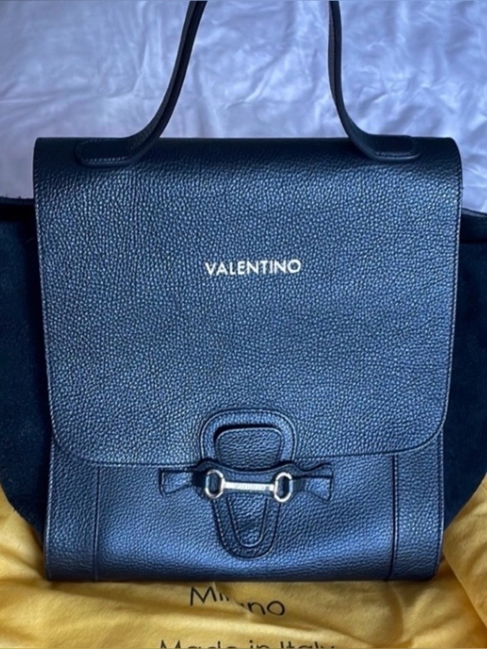Valentino Black Leather Top-Handle Bag New with Tags